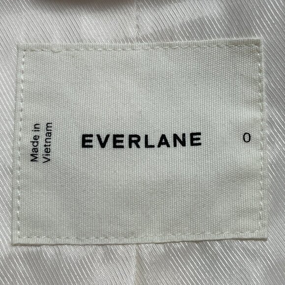 NEW Everlane The Sleeveless Blazer in Buttersmooth Womens 0 Canvas Vest - Picture 12 of 14